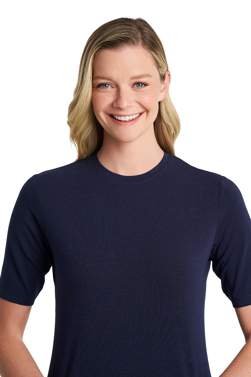 Women's Morada Everyday Short Sleeve T-Shirt | Navy - Image 6