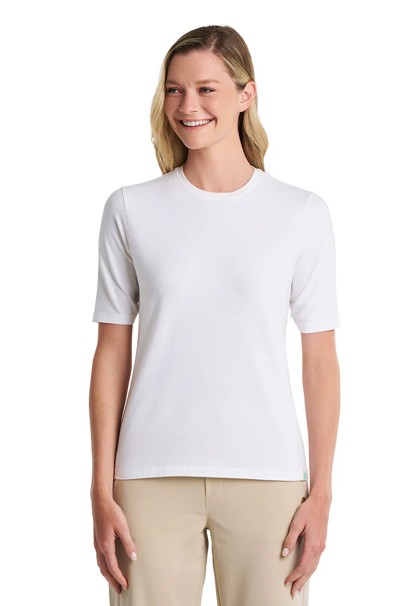 Women's Morada Everyday Short Sleeve T-Shirt | White - Image 4