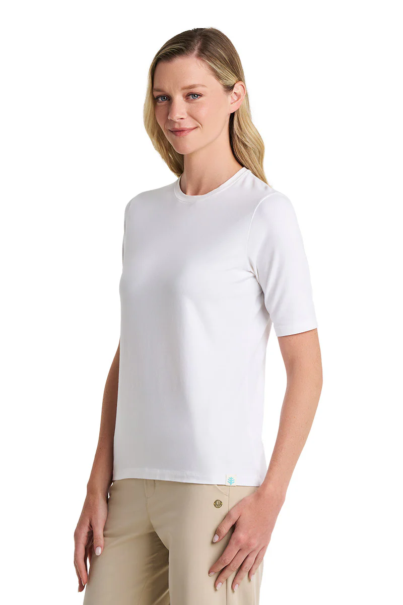 Women's Morada Everyday Short Sleeve T-Shirt | White - Image 5