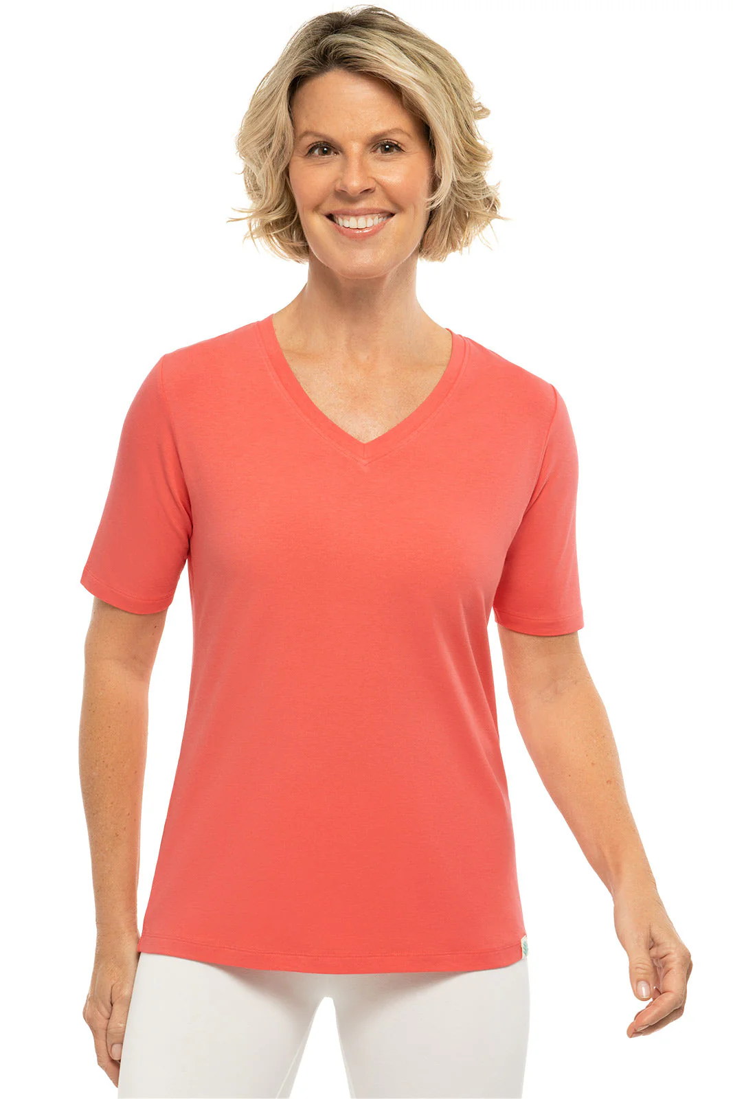 Women's Morada Everyday Short Sleeve V-Neck T-Shirt | Clearance Parent - Image 2