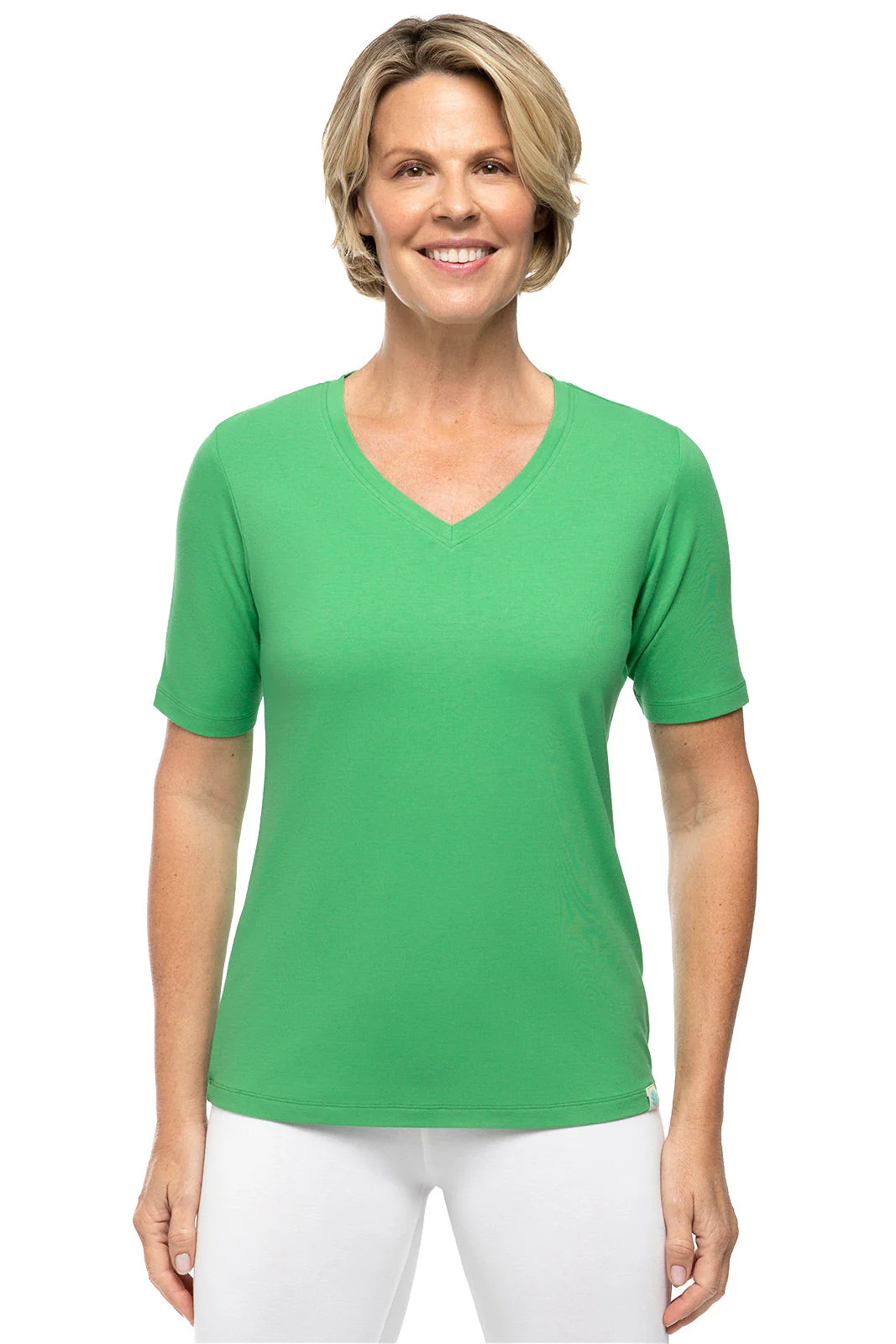Women's Morada Everyday Short Sleeve V-Neck T-Shirt | Regular Parent - Image 5