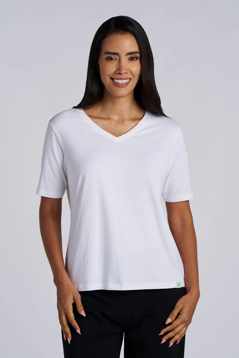 Women's Morada Everyday Short Sleeve V-Neck T-Shirt | Regular Parent - Image 4