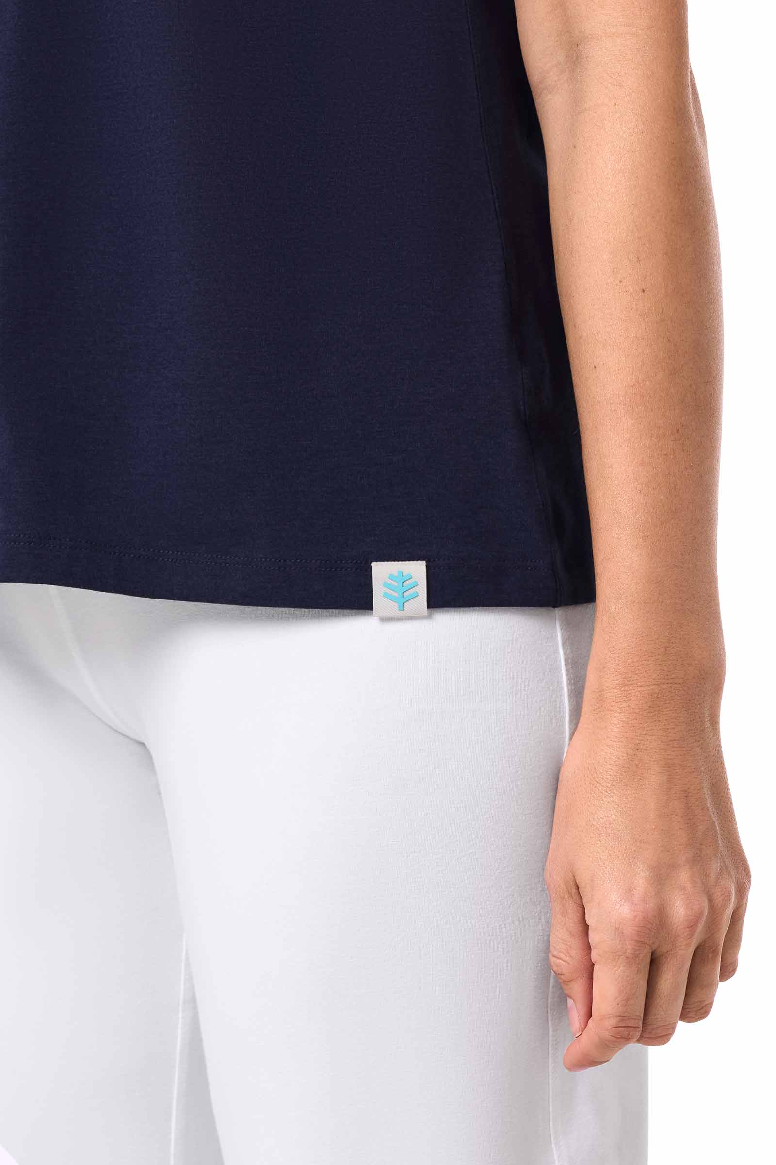 Women's Morningside Button Down Short Sleeve Shirt | Navy - Image 5