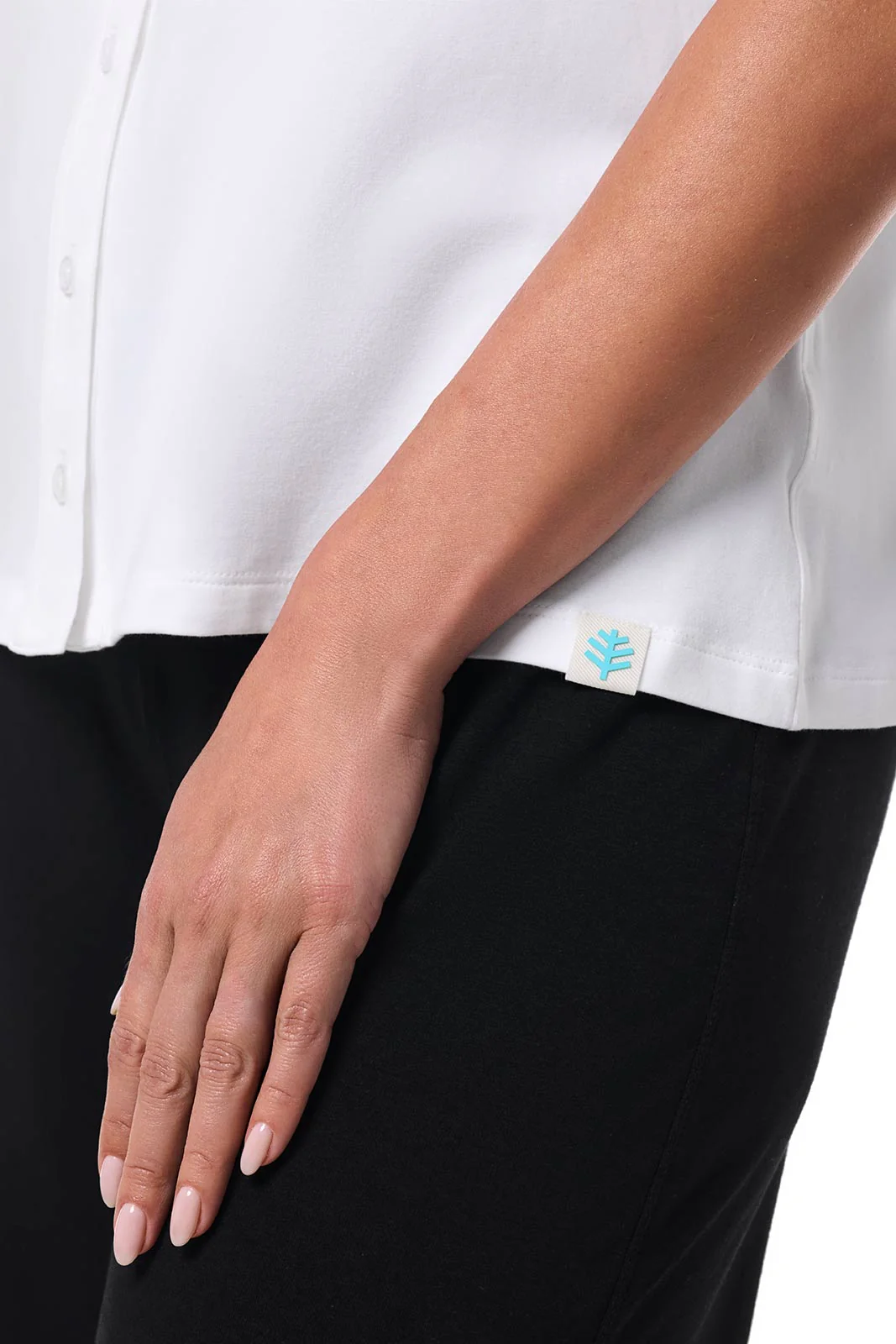 Women's Morningside Button Down Short Sleeve Shirt | White - Image 5