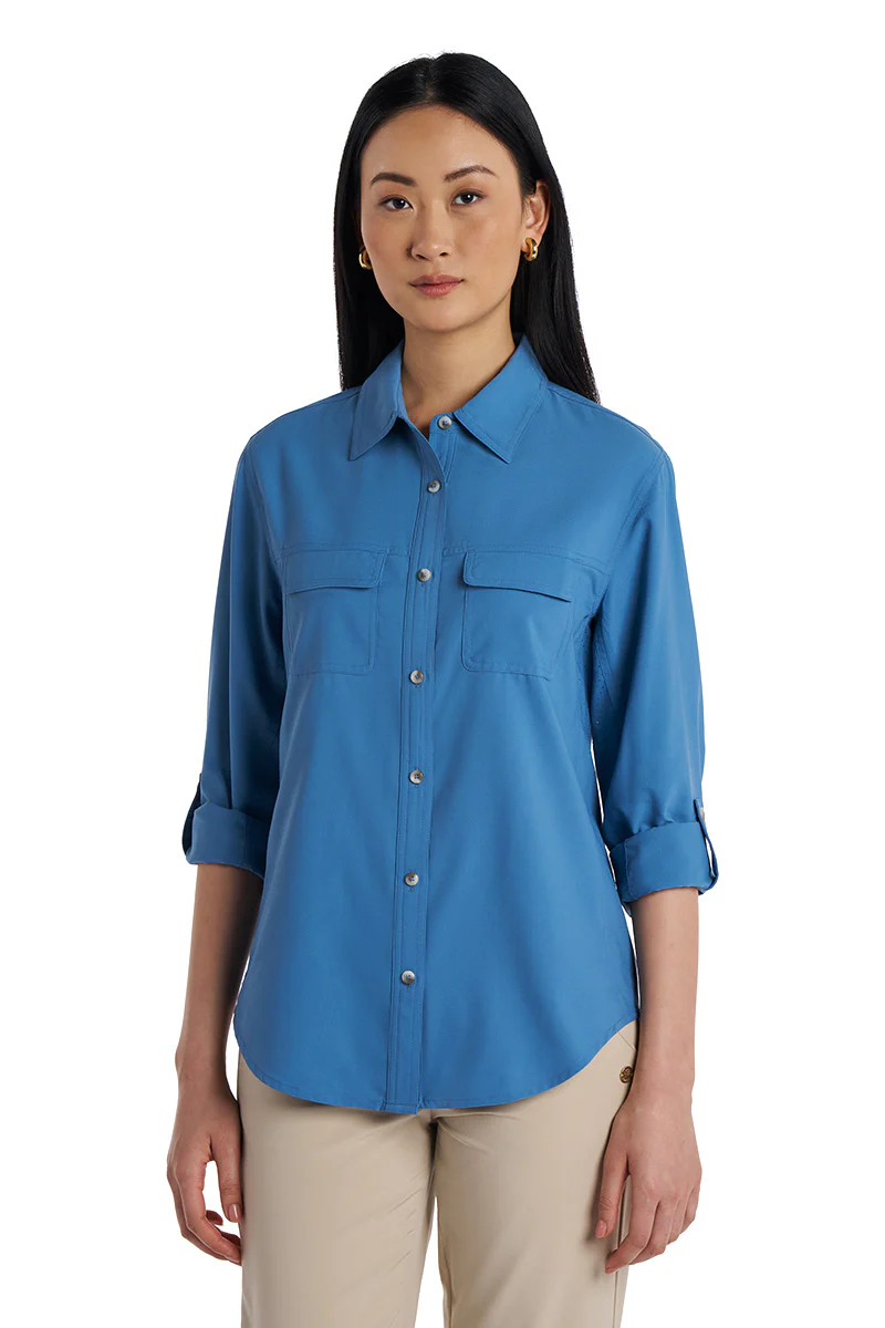 Women's Mylitta Travel Shirt | Blue Dusk - Image 12