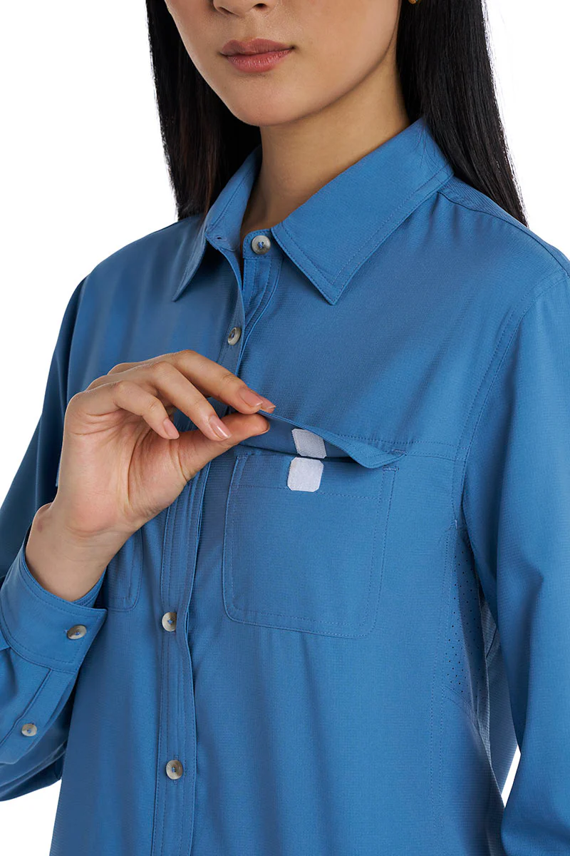 Women's Mylitta Travel Shirt | Blue Dusk - Image 6