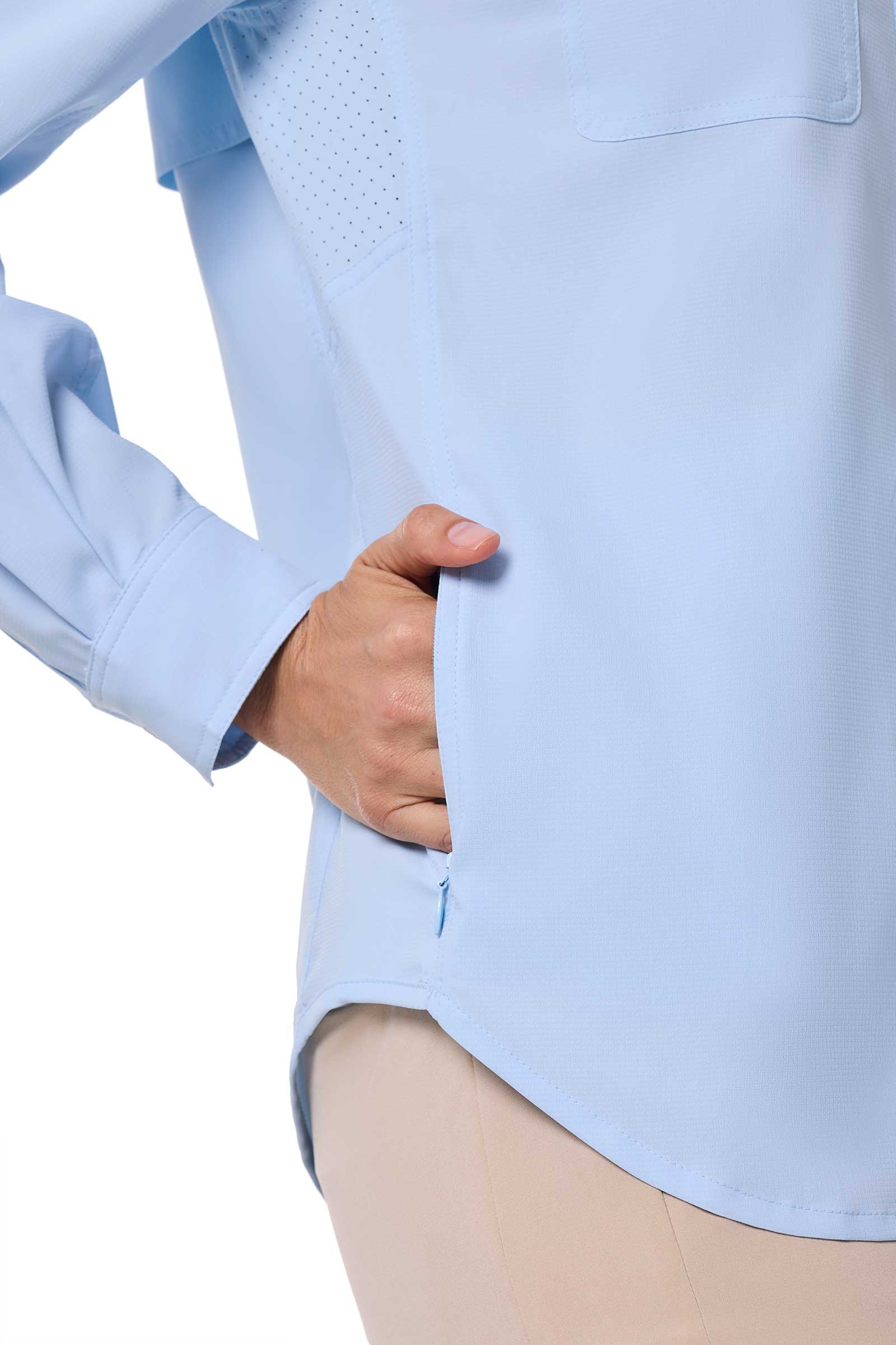 Women's Mylitta Travel Shirt | Light Blue - Image 7