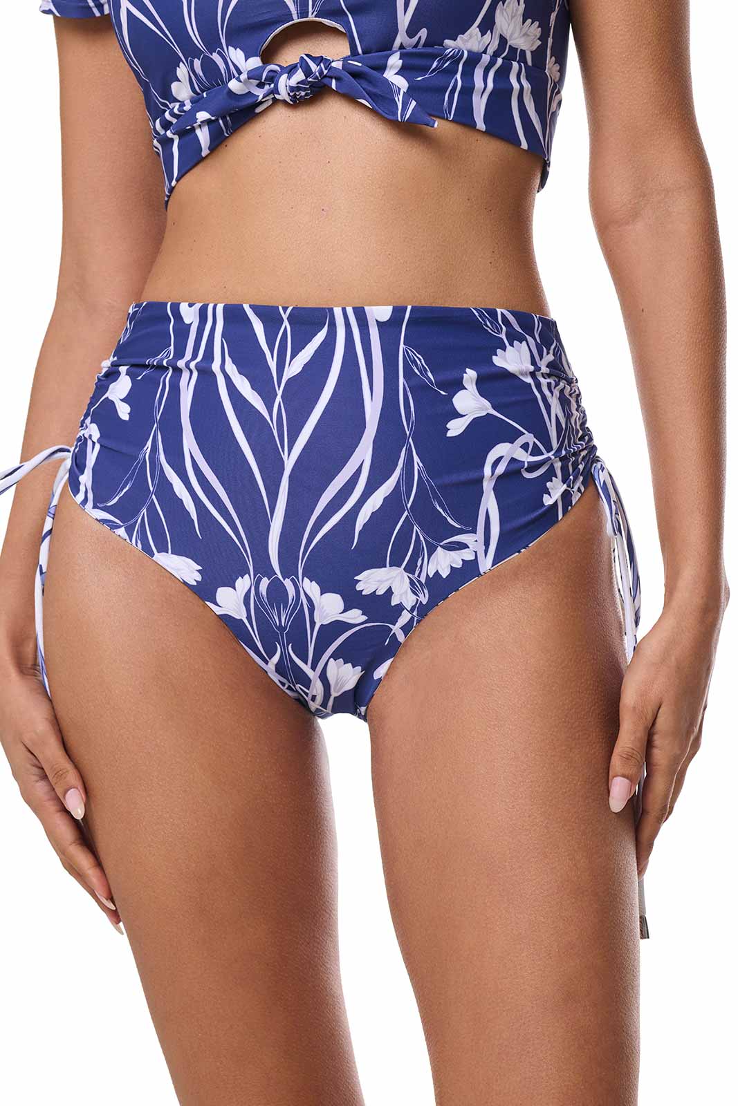 Women's Myrtle Reversible Ruche Adjustable Swim Bottoms | FUTURE DUSK Reversible - Image 4
