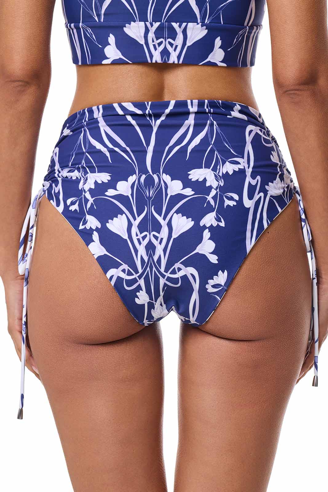 Women's Myrtle Reversible Ruche Adjustable Swim Bottoms | FUTURE DUSK Reversible - Image 6