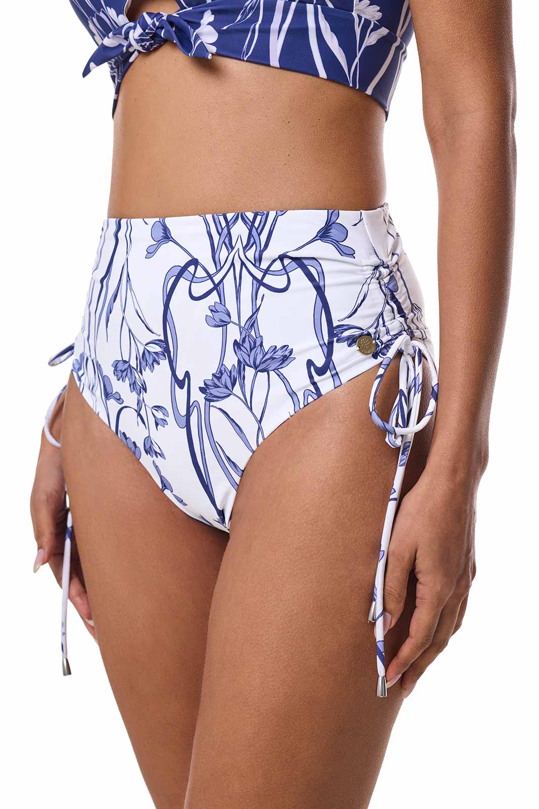 Women's Myrtle Reversible Ruche Adjustable Swim Bottoms | FUTURE DUSK Reversible - Image 7