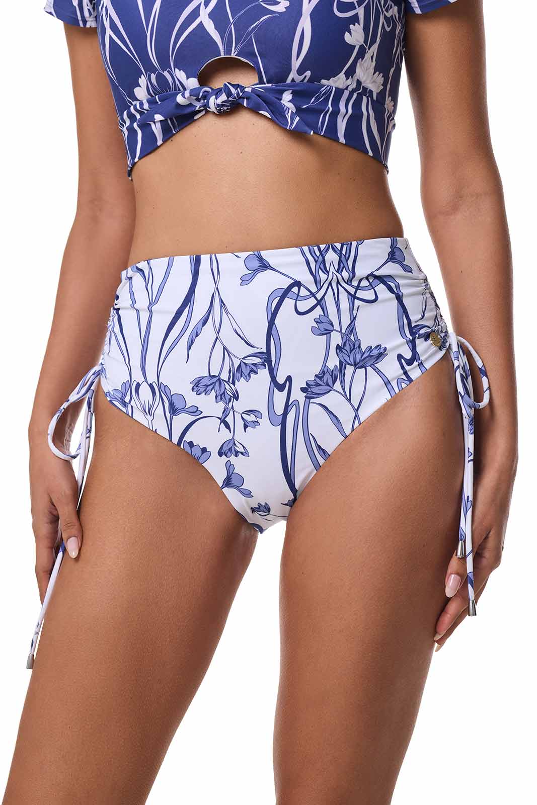 Women's Myrtle Reversible Ruche Adjustable Swim Bottoms | FUTURE DUSK Reversible - Image 8