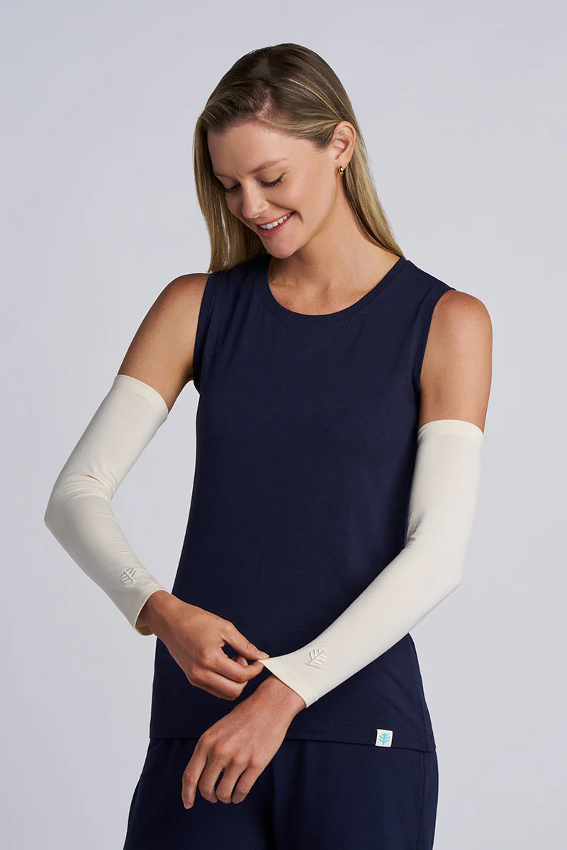 Women's Navagio Arm Sleeves | Vanilla - Image 4
