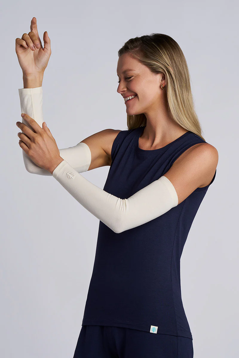 Women's Navagio Arm Sleeves | Vanilla - Image 5