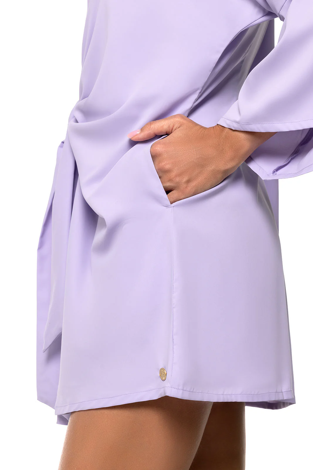 Women's Ocean Drive Cover-Up with Front Tie | Lavendula - Image 4