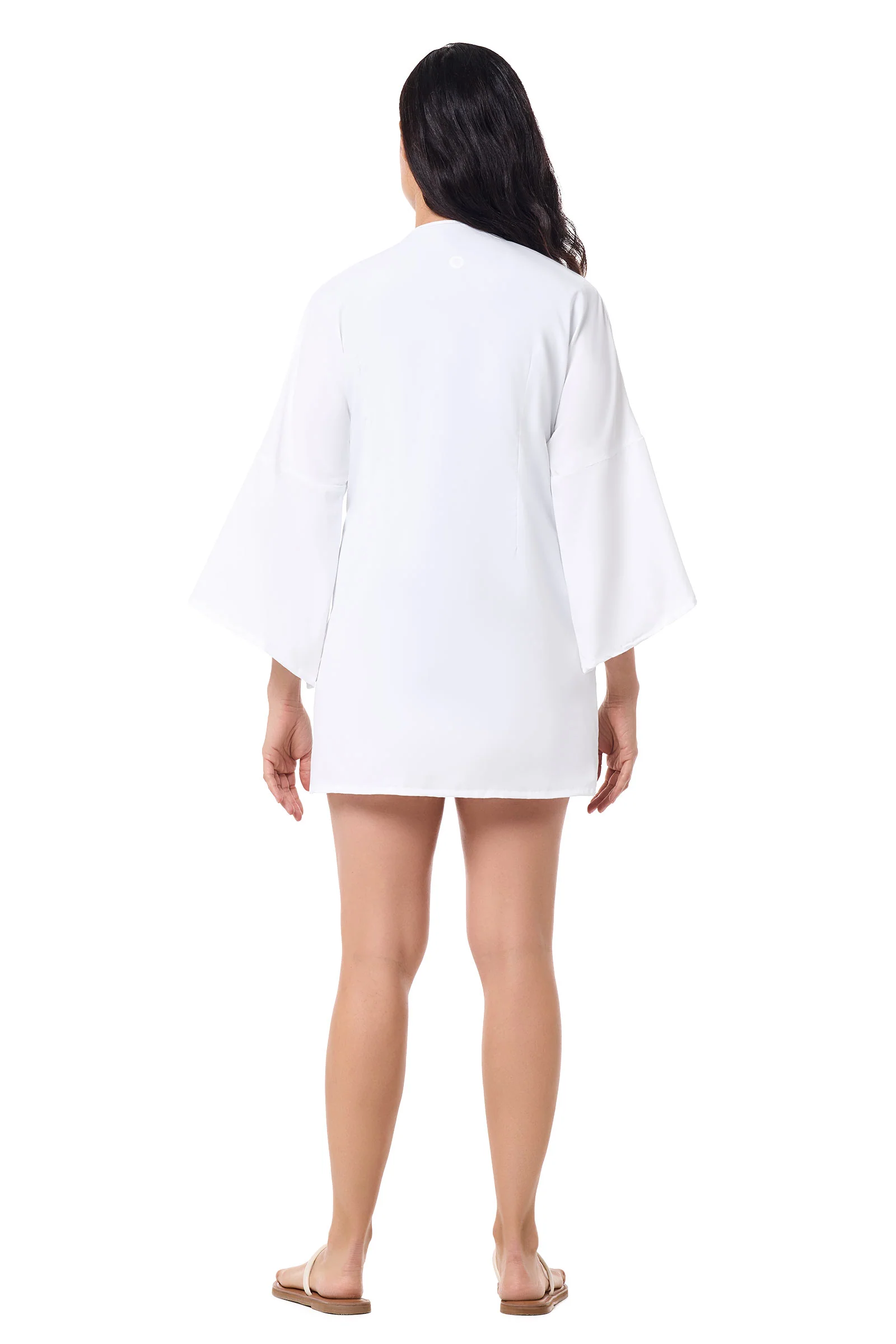 Women's Ocean Drive Cover-Up with Front Tie | White - Image 3