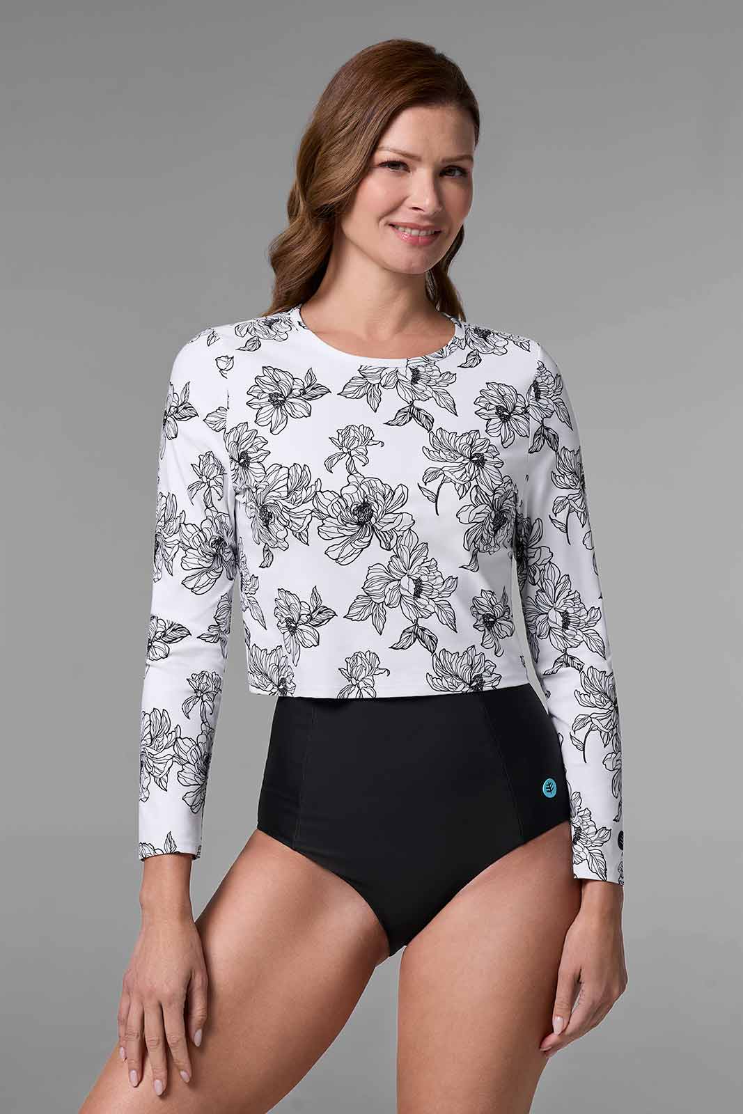 Women's Ocean Drive Cropped Rash Guard | Regular Parent - Image 8