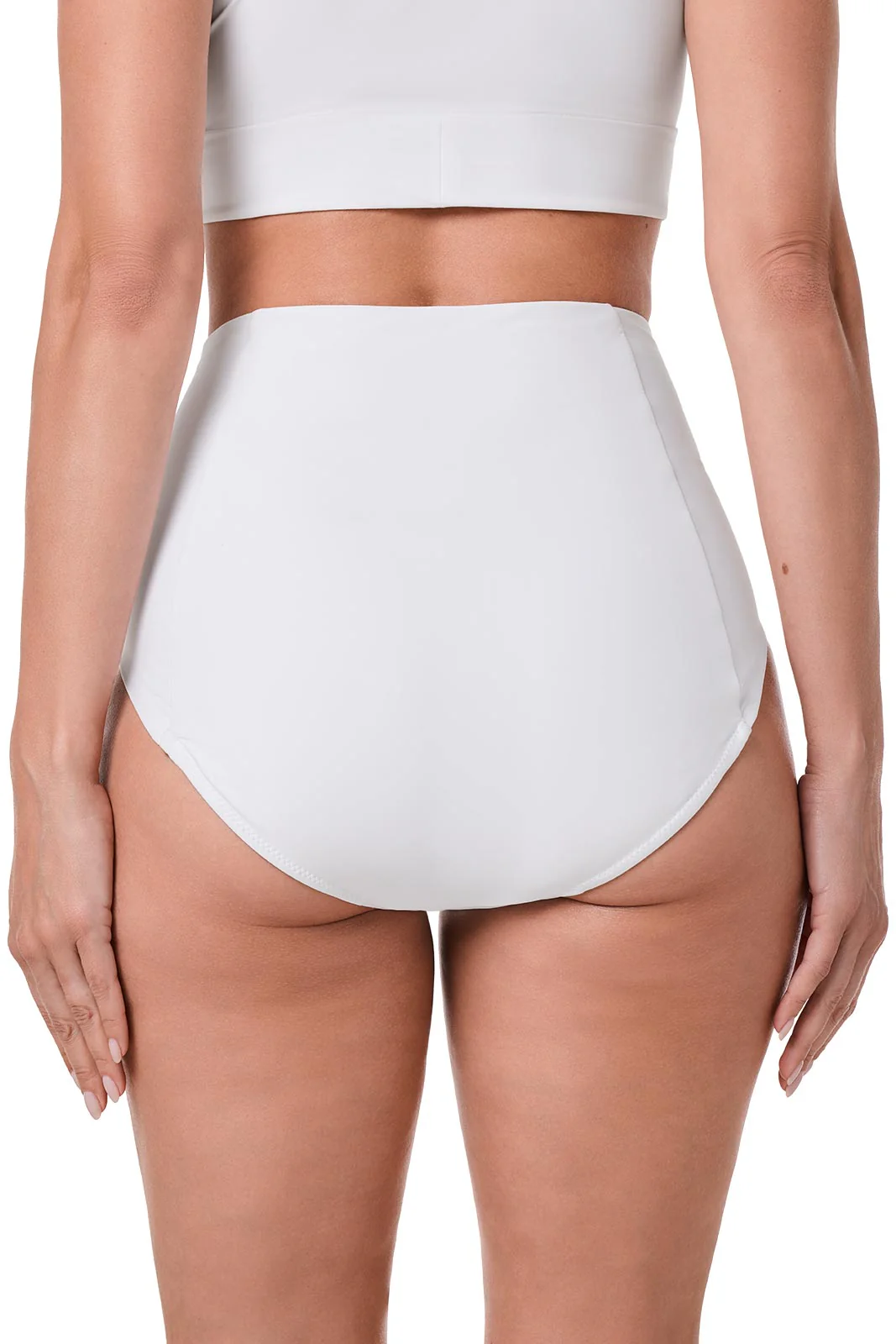 Women's Ocean Sculpt High Rise Bottoms | White - Image 4