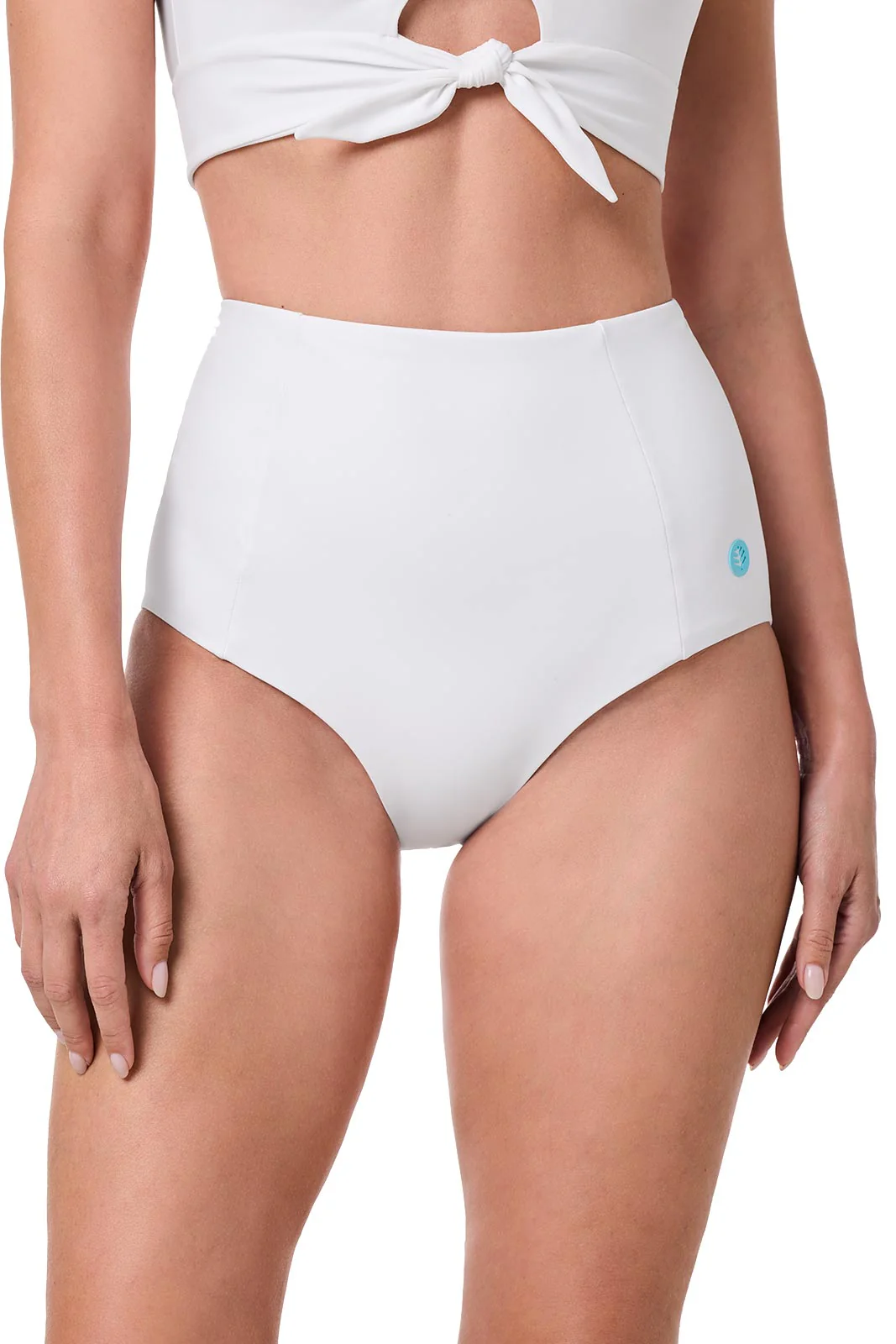 Women's Ocean Sculpt High Rise Bottoms | White - Image 5