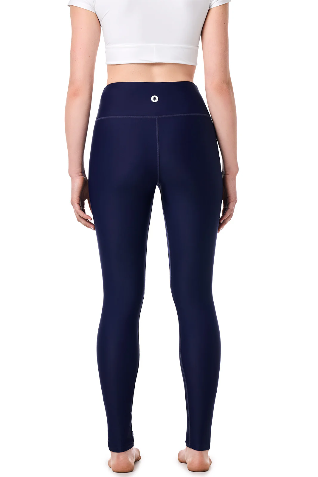 Women's Ocean Sculpt High Rise Swim Leggings | Navy - Image 4