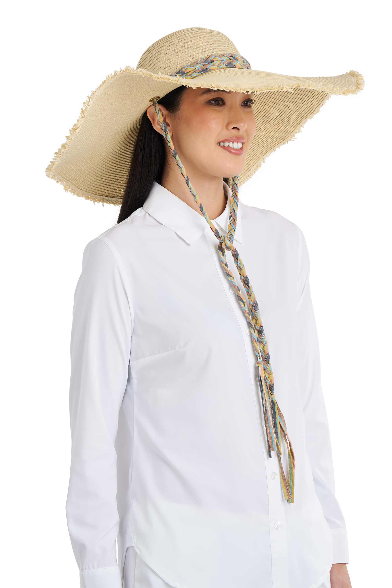 Women's Palm Coast Large Brim Floppy Sun Hat | Natural - Image 5