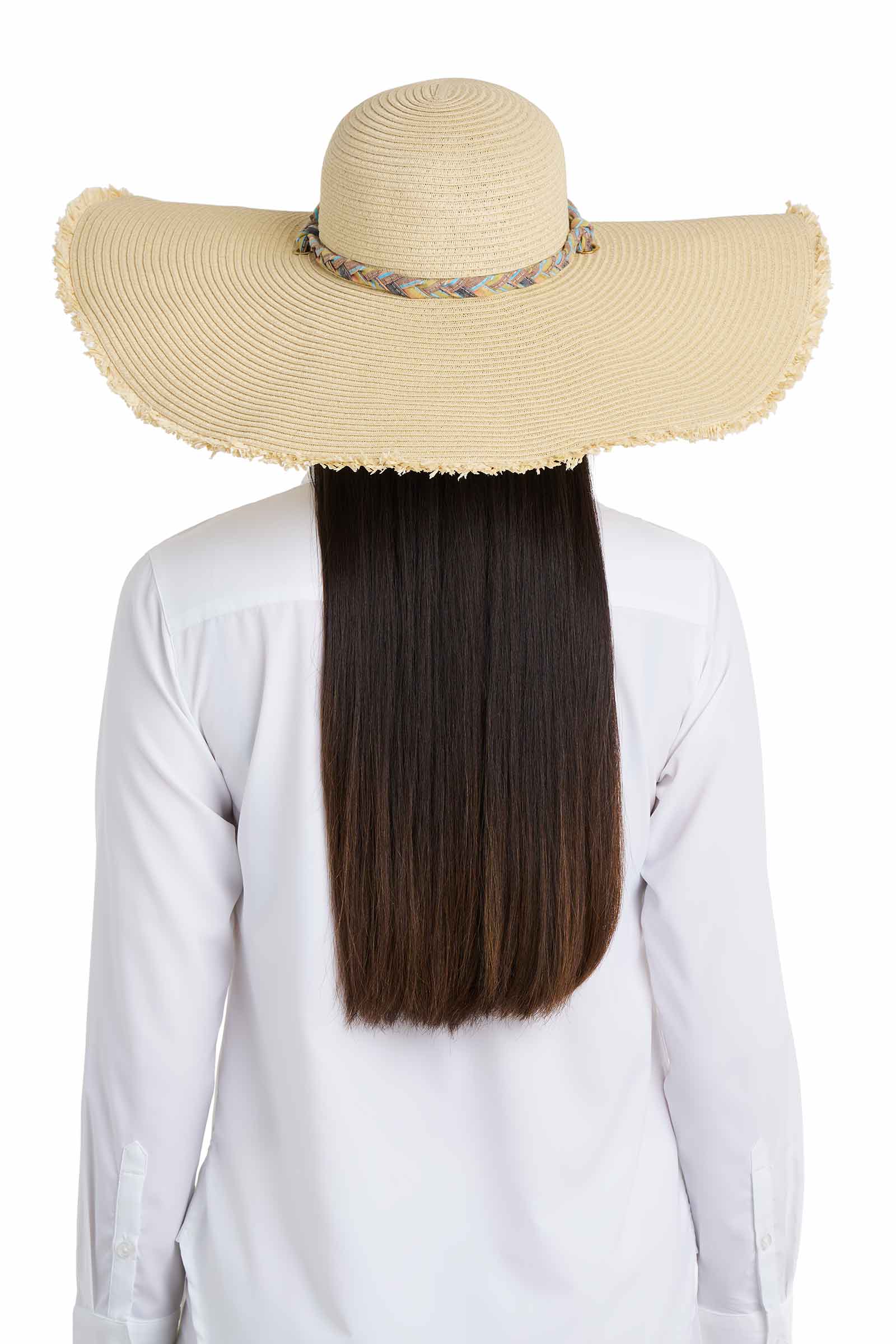 Women's Palm Coast Large Brim Floppy Sun Hat | Natural - Image 6