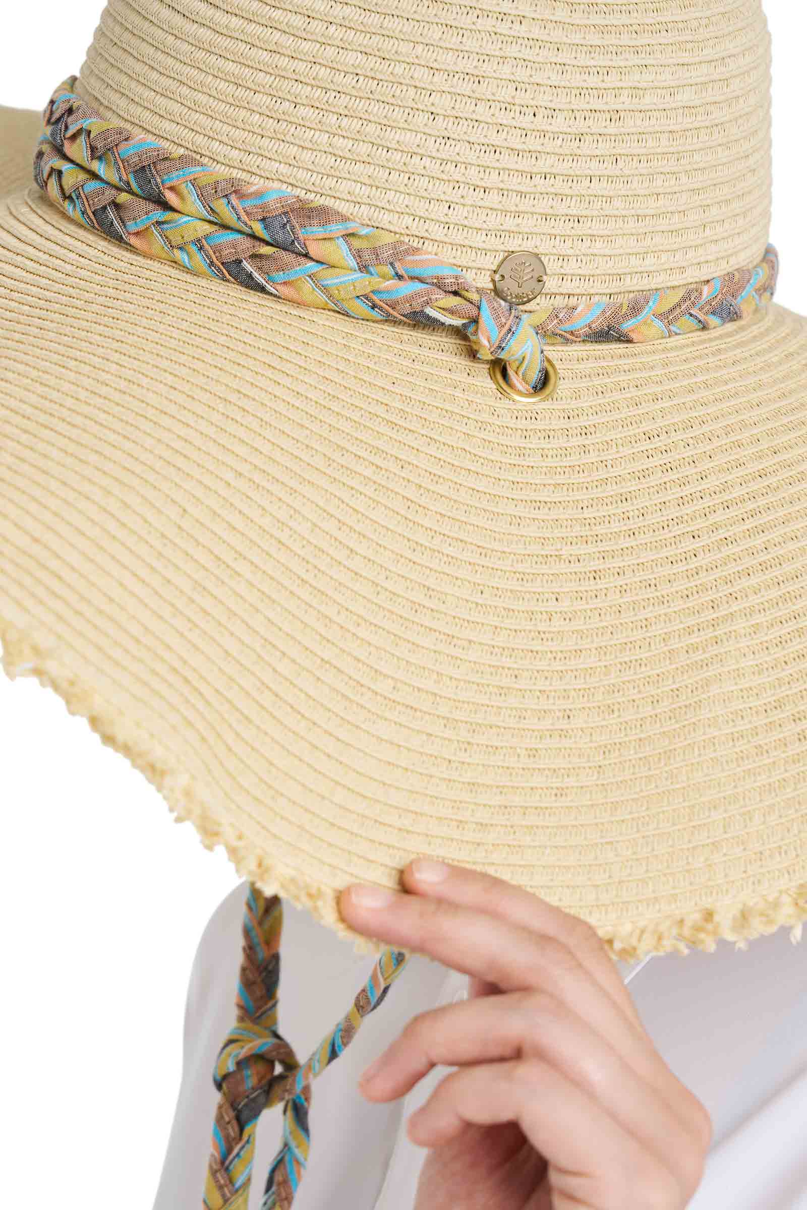 Women's Palm Coast Large Brim Floppy Sun Hat | Natural - Image 8