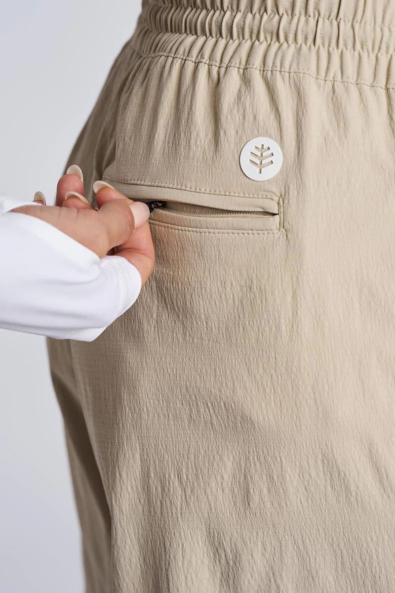 Women's Palm Island Fishing & Boating Shorts | Pale Khaki - Image 8