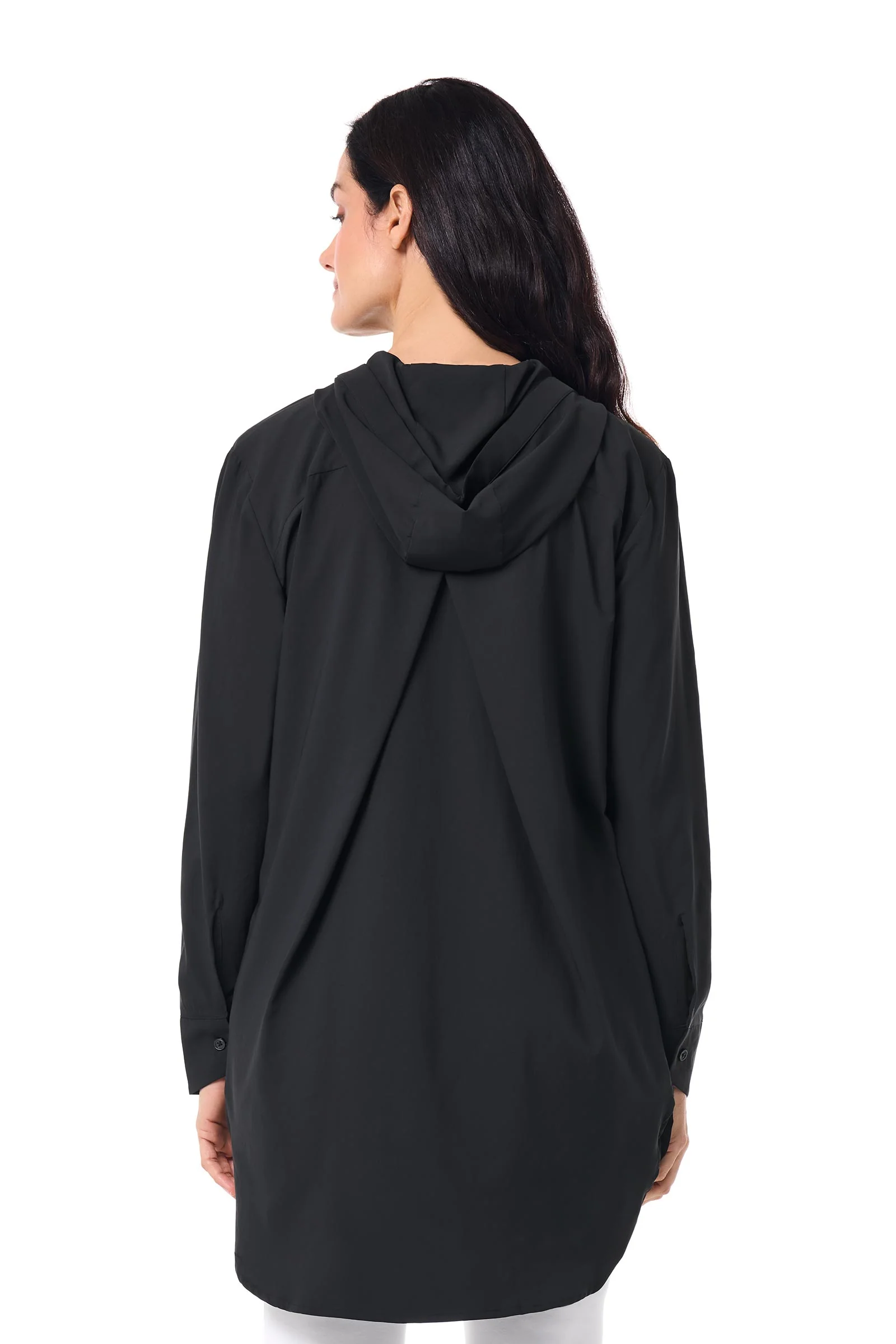 Women's Palma Aire Beach Long Sleeve Shirt | Black - Image 4