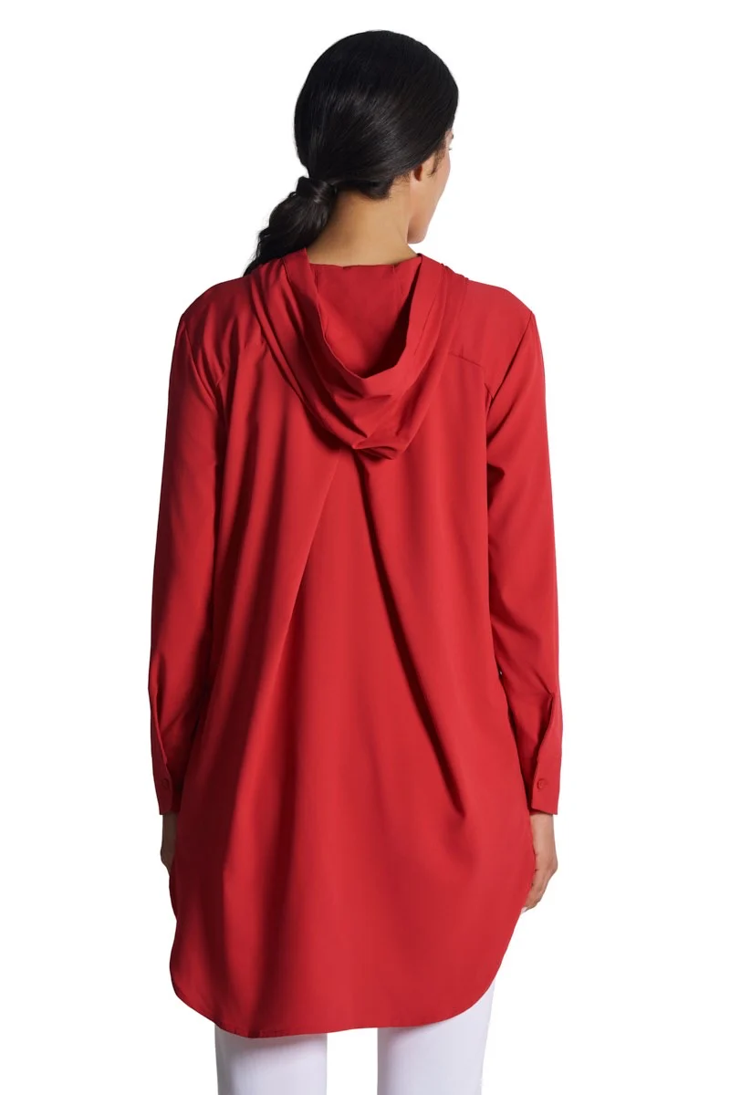 Women's Palma Aire Beach Long Sleeve Shirt | Cherry - Image 5