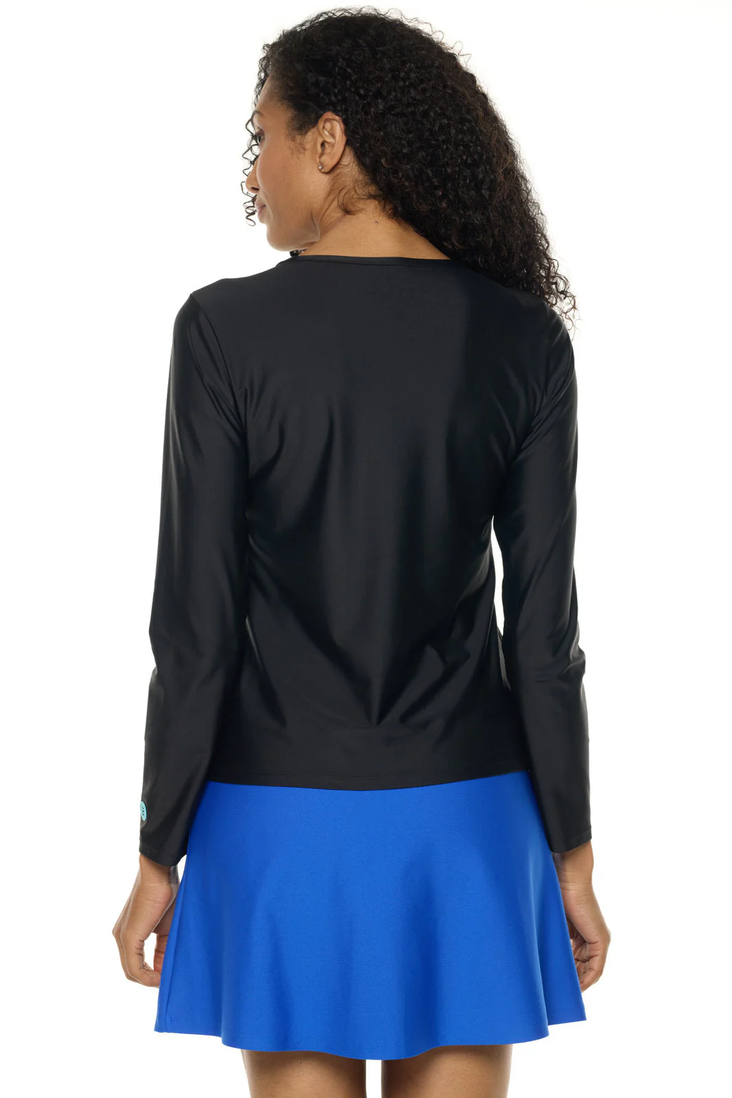Women's Palmeto Long Sleeve Swim Shirt | Black - Image 2