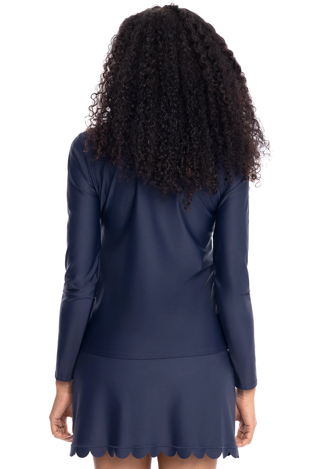 Women's Palmeto Long Sleeve Swim Shirt | Navy - Image 2
