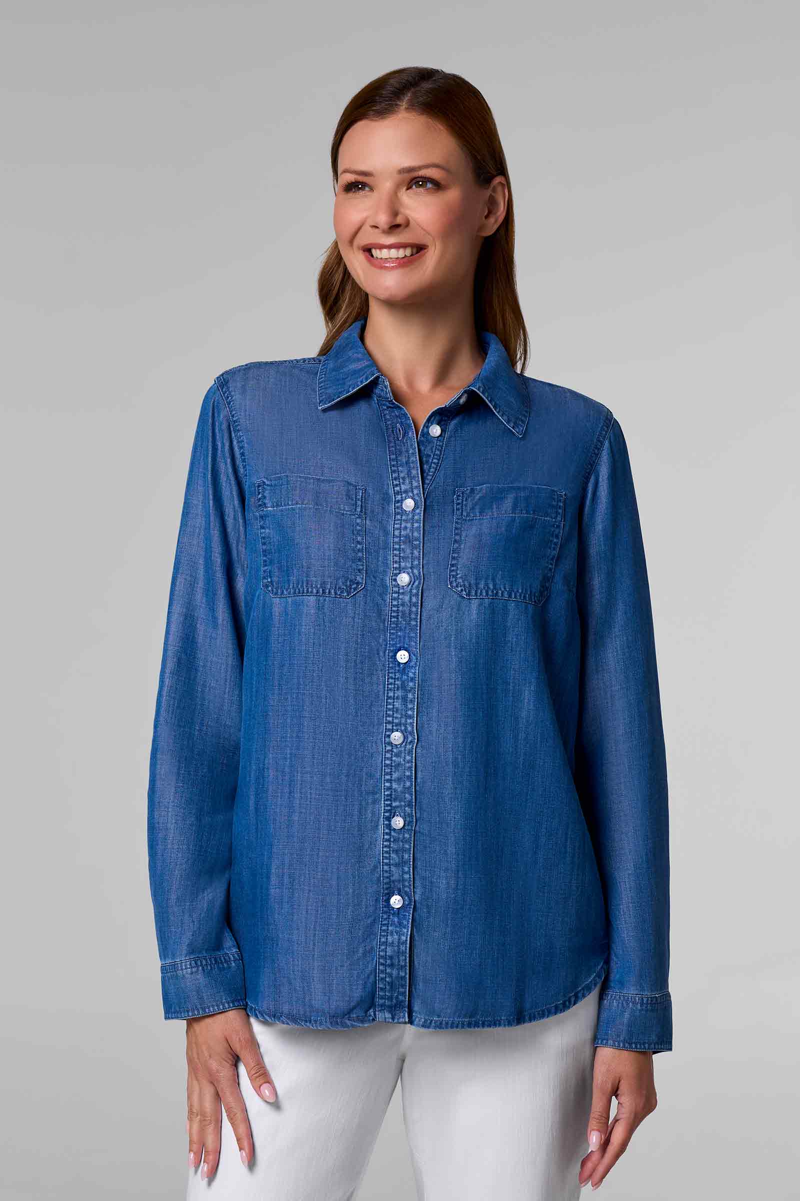 Women's Peninsula Chambray Shirt | Regular Parent
