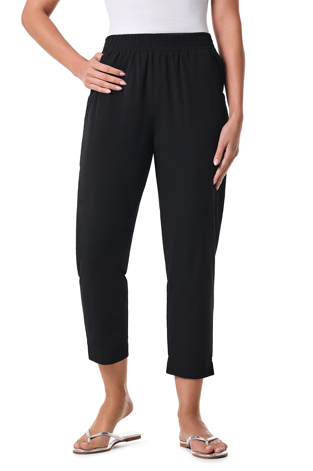 Women’s Perissa Aire Tapered Pants | Black - Image 2