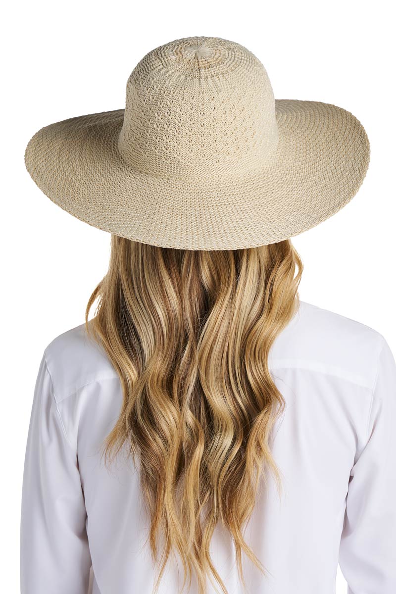 Perla Packable Wide Brim Hat | Natural - Image 7