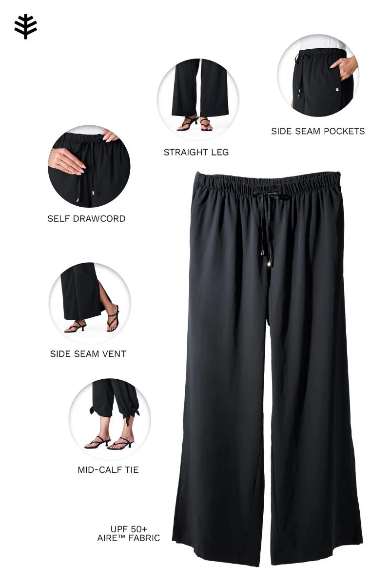 Women's Petra Wide Leg Pant | Black - Image 13