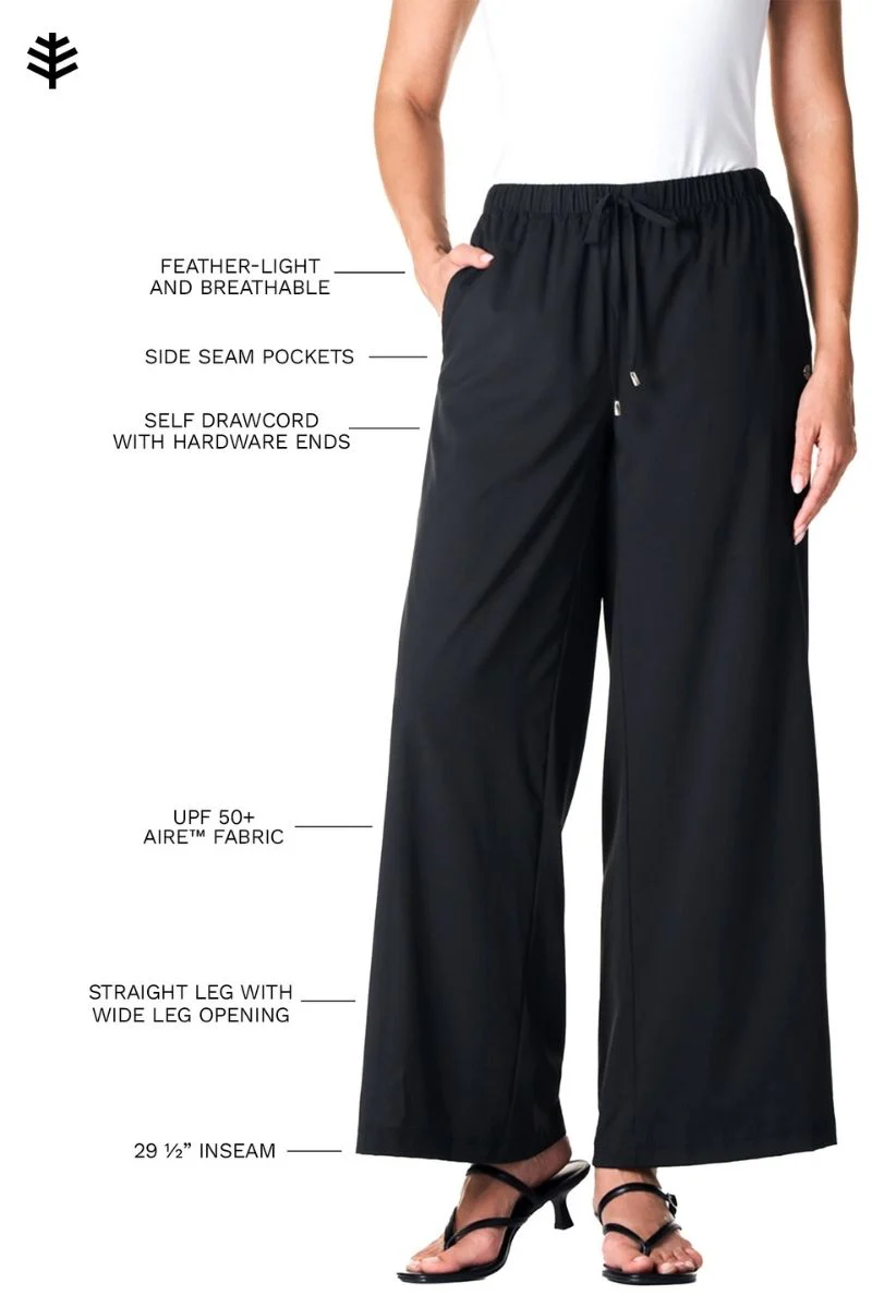 Women's Petra Wide Leg Pant | Black - Image 14