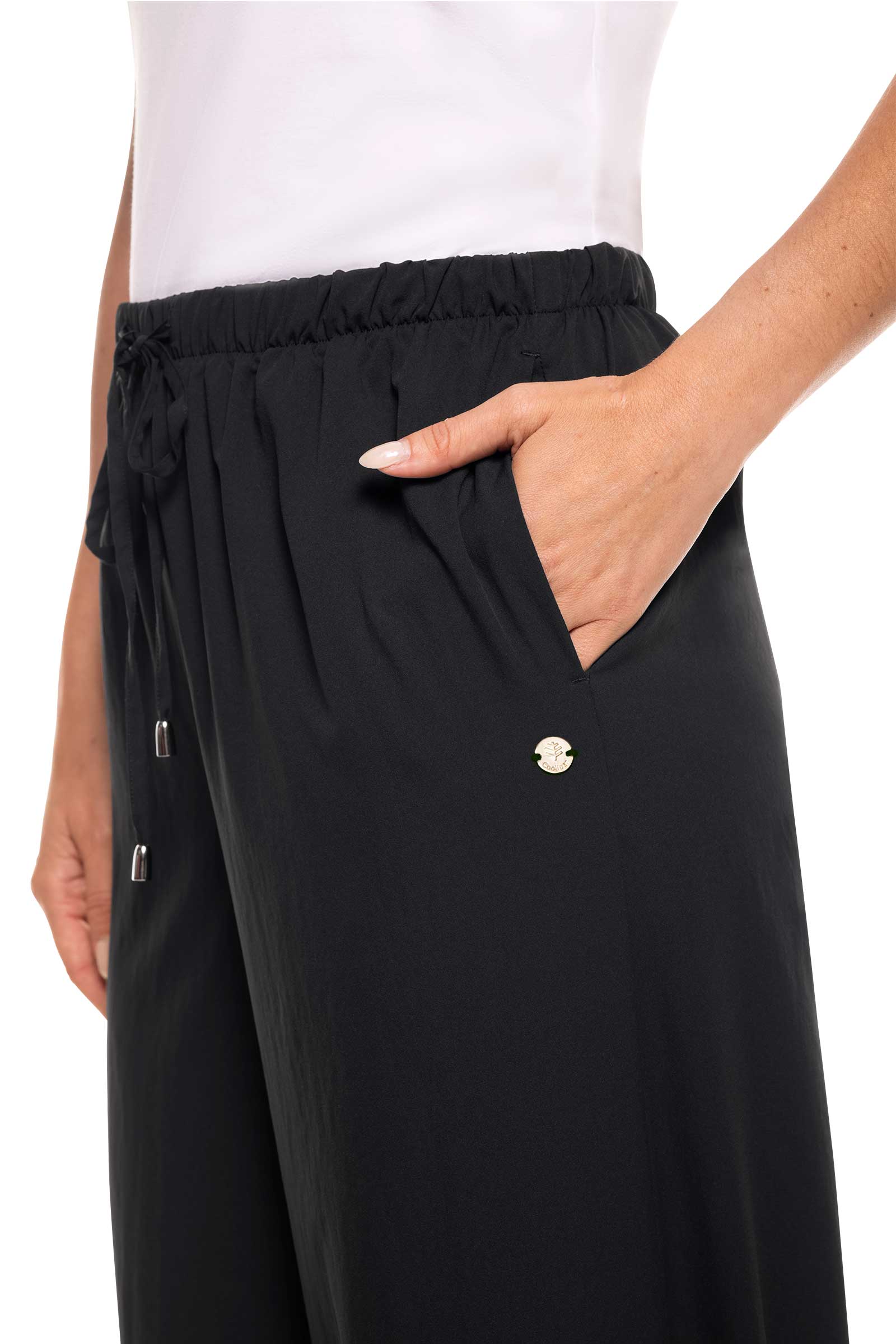 Women's Petra Wide Leg Pant | Black - Image 6