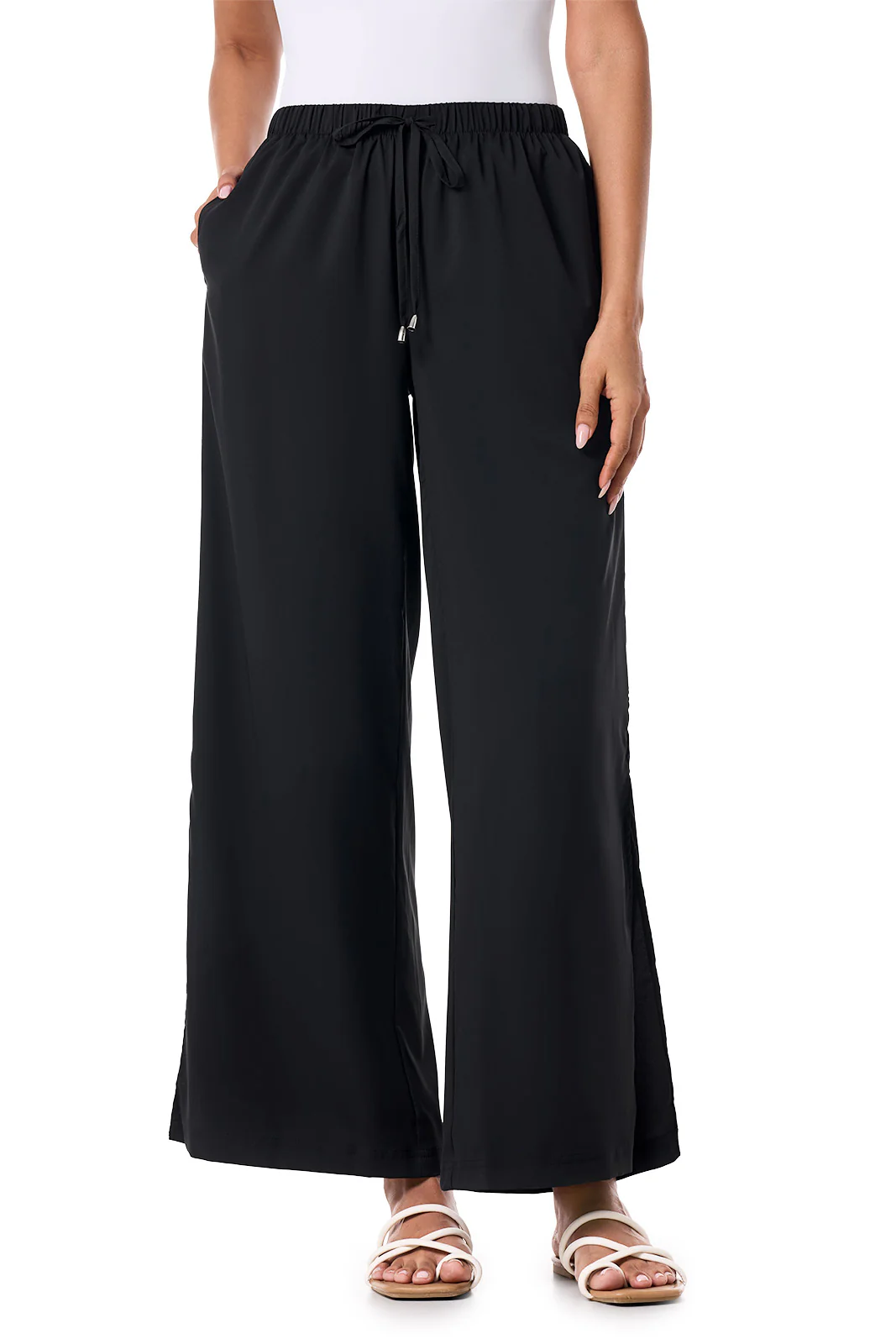 Women's Petra Wide Leg Pant | Black - Image 7