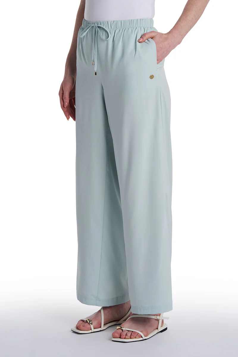 Women's Petra Wide Leg Pant | Misty Aqua - Image 4