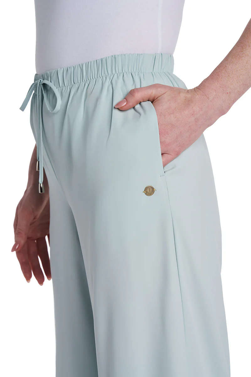 Women's Petra Wide Leg Pant | Misty Aqua - Image 6