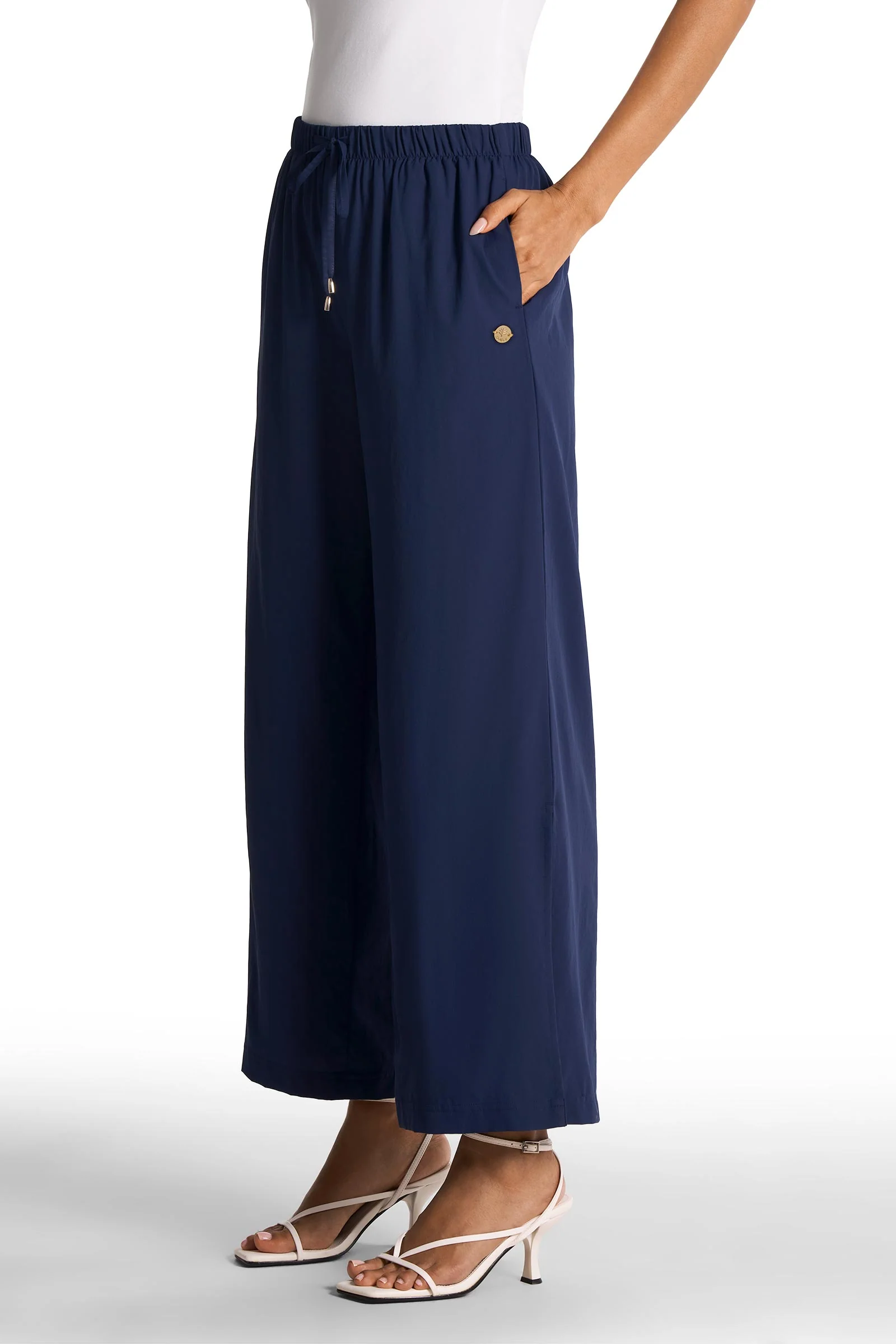 Women's Petra Wide Leg Pant | Navy - Image 3