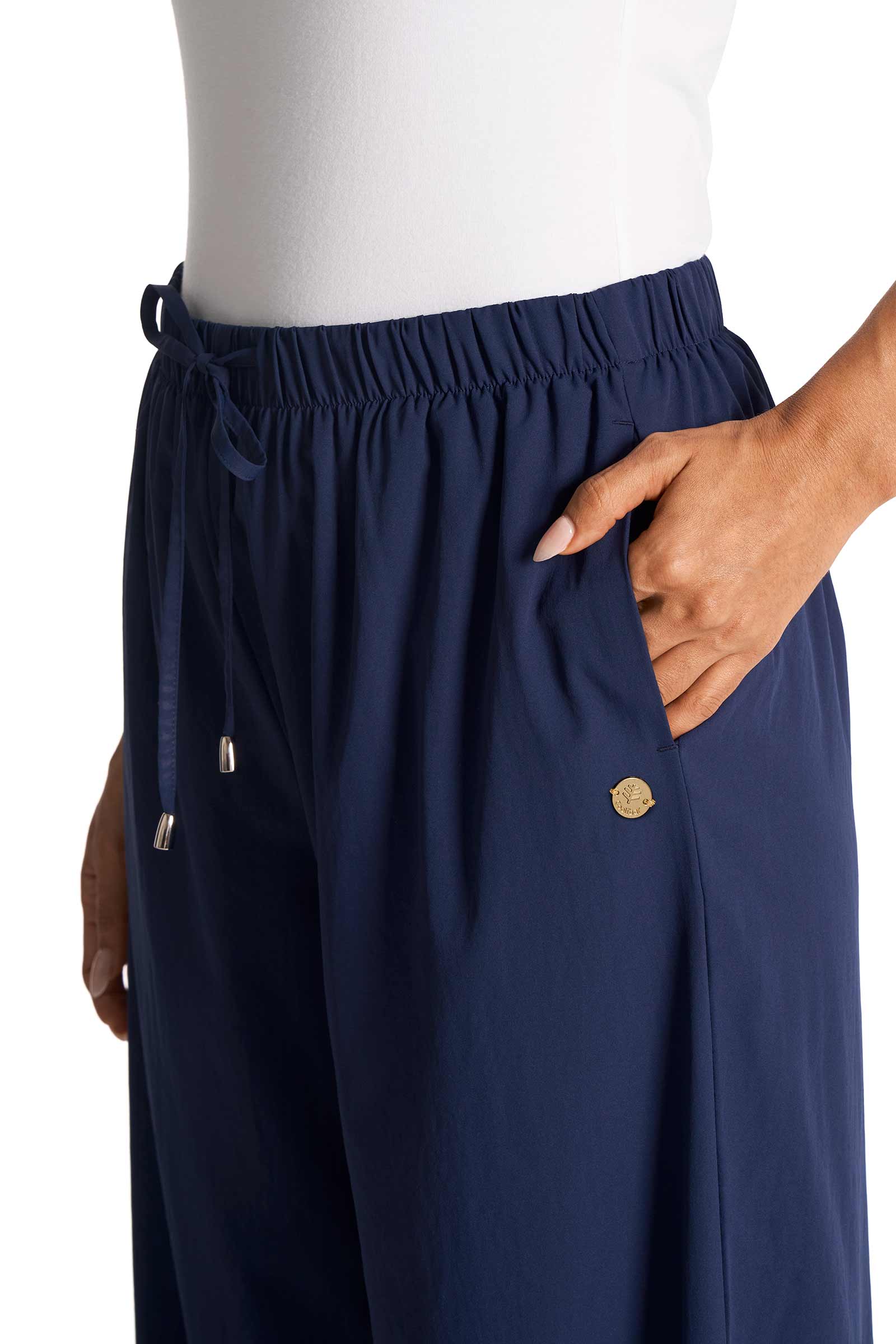 Women's Petra Wide Leg Pant | Navy - Image 6