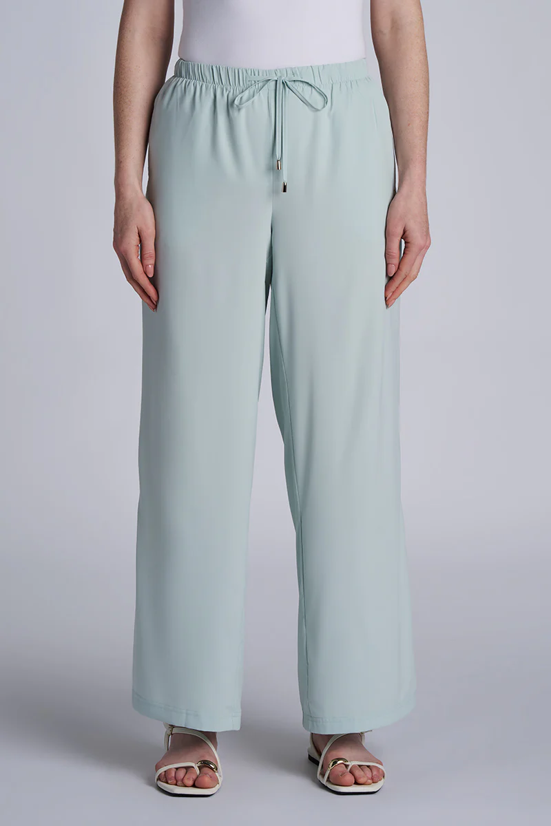 Women's Wide Leg Pants with Side Slits| Regular Parent - Image 3