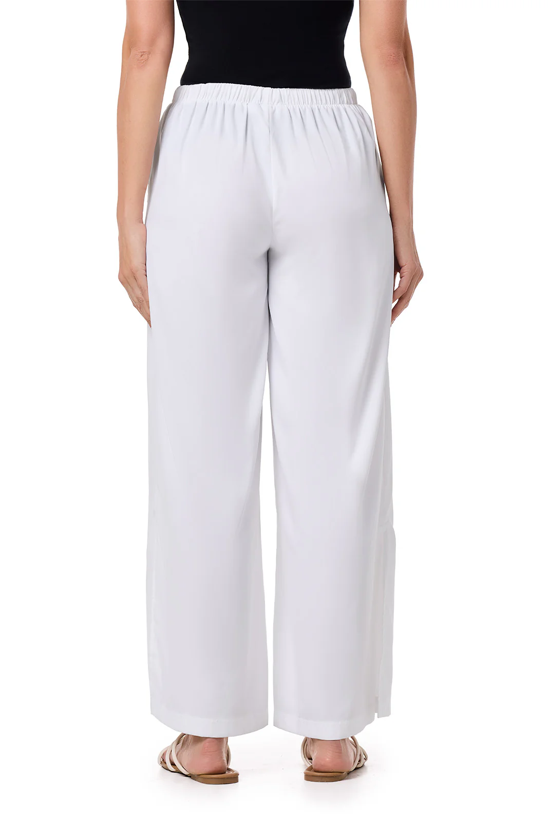 Women's Petra Wide Leg Pant | White - Image 5