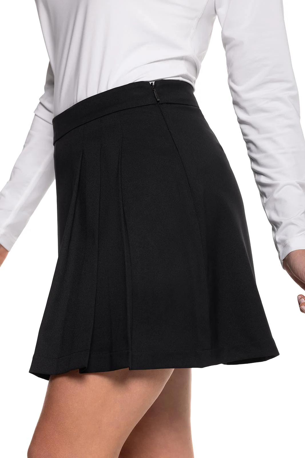 Women's Pin High Short Golf Skort | Black - Image 2