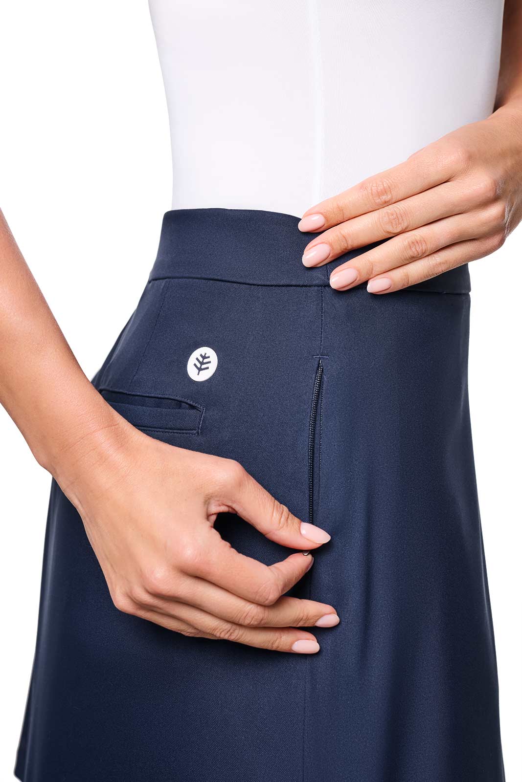 Women's Pin High Short Golf Skort | Navy - Image 6