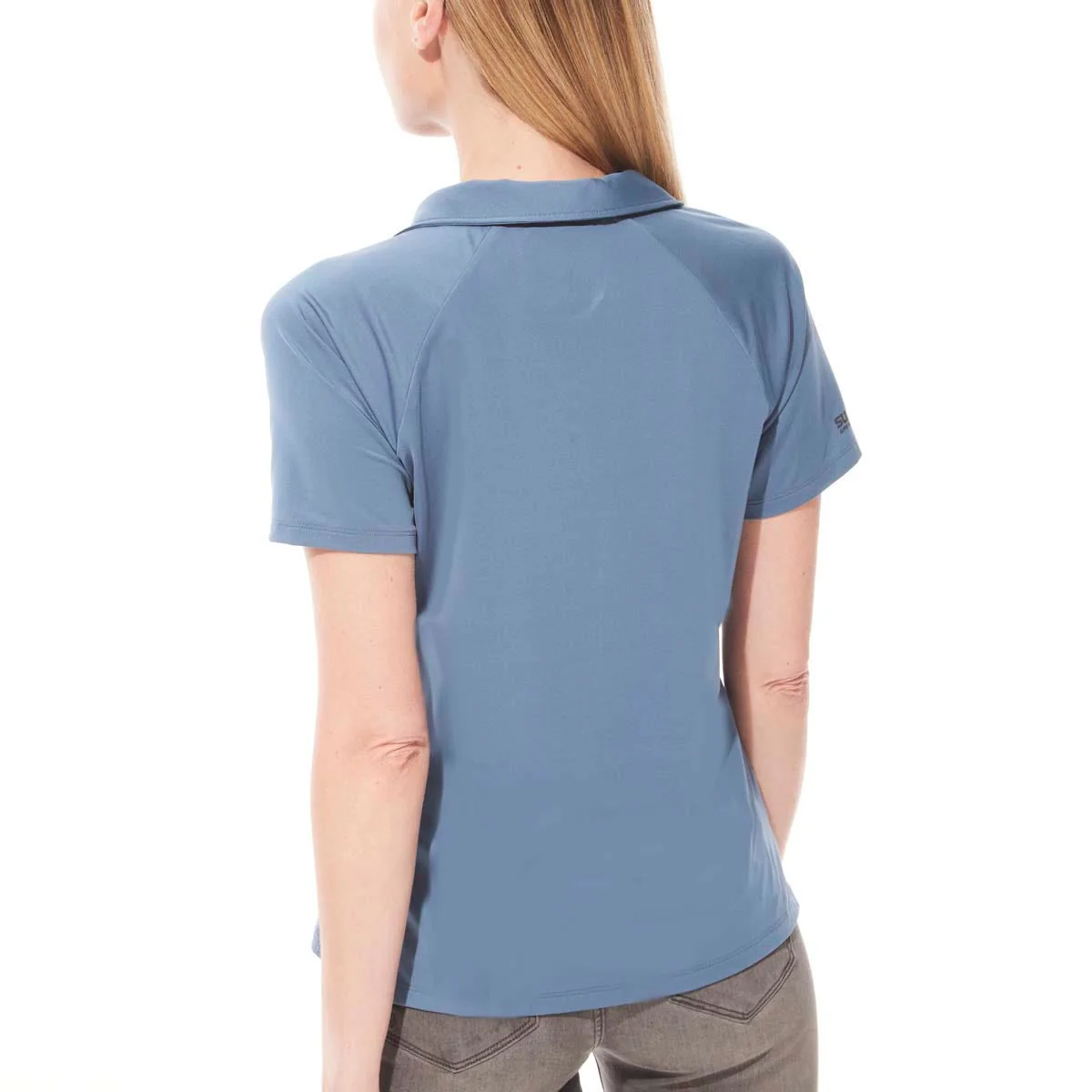 Womens Resort Short Sleeve Polo | Marlin Blue - Image 3
