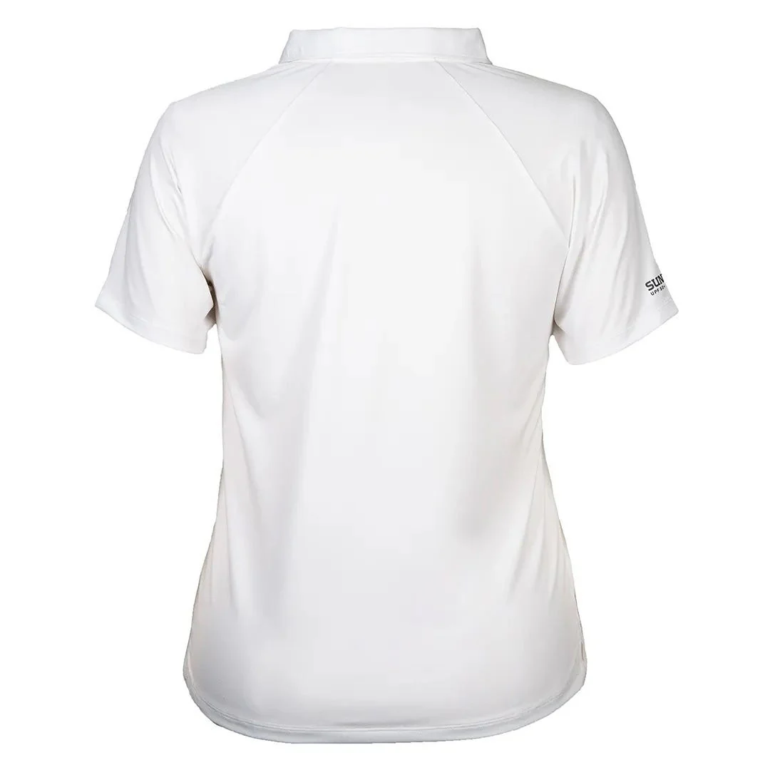 Womens Resort Short Sleeve Polo | White - Image 2