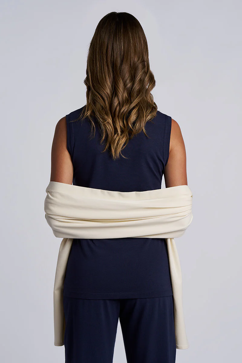 Women's Revilla Button-Up Convertible Wrap | Vanilla - Image 10