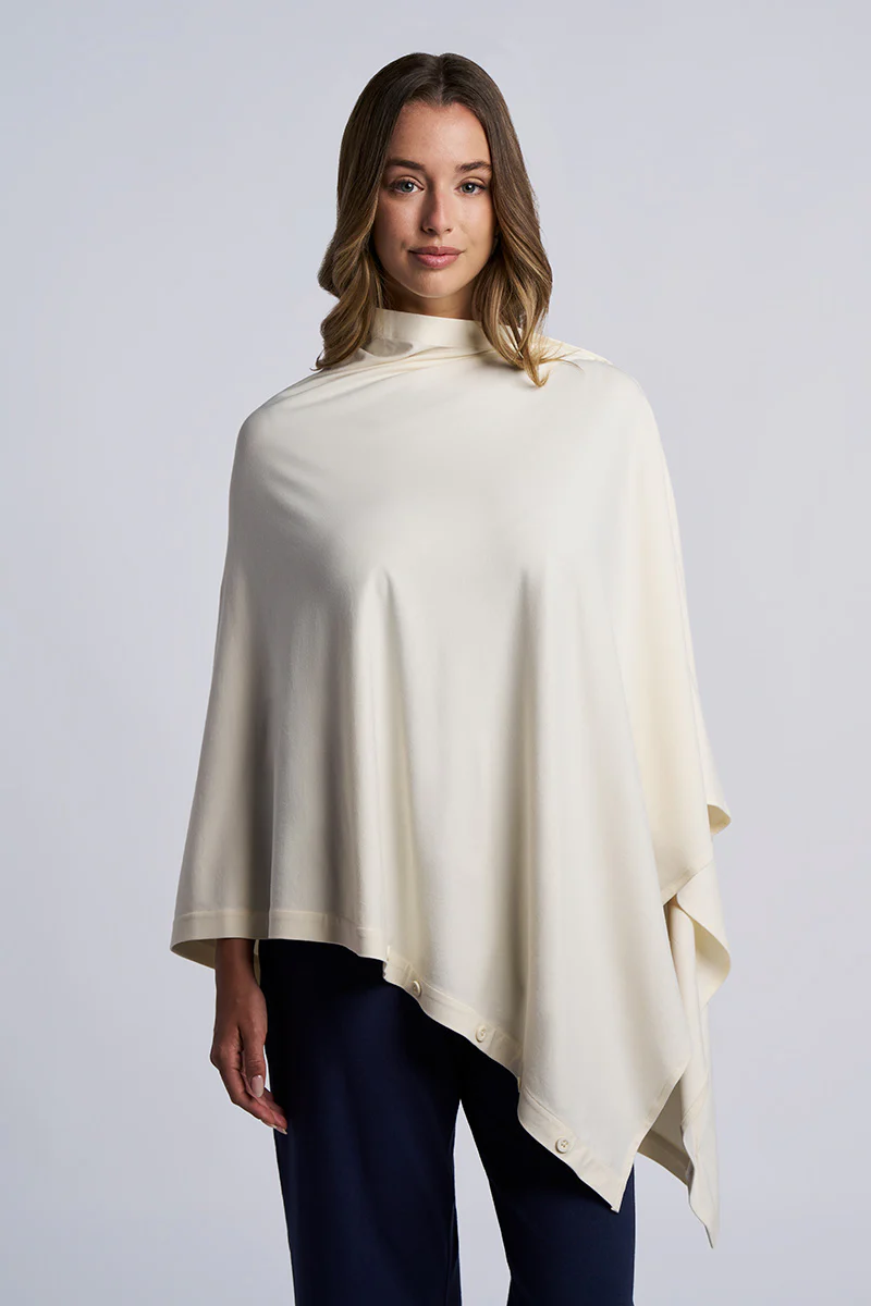 Women's Revilla Button-Up Convertible Wrap | Vanilla - Image 4
